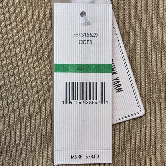 Nanette Nanette Lepore Large New Ribbed Knit Crochet Sleeve Top Shirt Women's - Picture 8 of 11